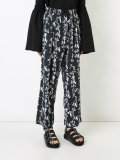 accent printed palazzo pants