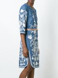embroidered chambray dress