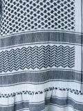 Keffiyeh jacquard V-neck dress