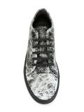 abstract print sneaker