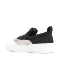 metallic panel sneakers