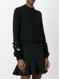 embellished sleeve jumper