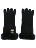 fur trim gloves