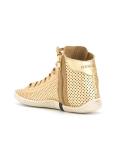 hi-top panelled sneakers
