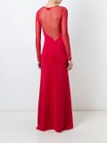 sheer sleeves gown