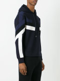 stripe front hoodie