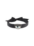eye embellished choker necklace