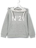 logo print hoodie 