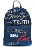 embroidered backpack
