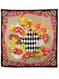 masquerade mask print scarf