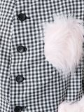 embellished detailing checked blazer