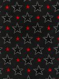 star embroidered tie