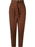 belted high waist trousers