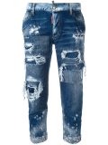 distressed jeans