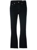 cropped flared jeans