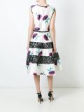 printed flared dress