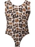 open back printed bodysuit