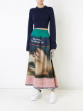 printed maxi skirt