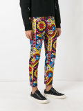 graphic print jeans