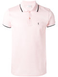 striped trim polo shirt