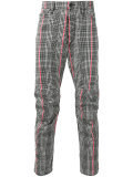 houndstooth pattern trousers 