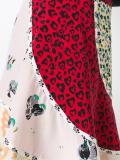 panelled A-line skirt 