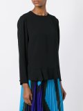 ruffled hem blouse