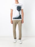palm tree print T-shirt