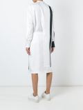 trompe l'oeil print overlay dress