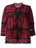 zigzag tassel detail jacket