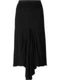 asymmetric drape skirt