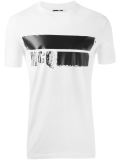 stripe logo print T-shirt