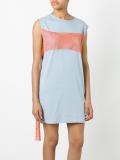 neon panel T-shirt dress