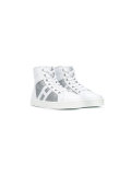 glitter detail hi-top sneakers