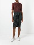 sheer graphic print top