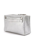 metallic shoulder bag