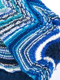zig-zag pattern knit beanie