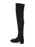 embellished knee high boots