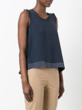 frilled sleeve top