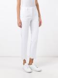 scalloped hem cropped trousers