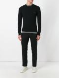 logo plaque knitted jumper