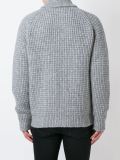 zip-up knit cardigan