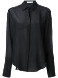 concealed fastening sheer shirt