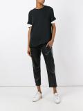 stitch detail T-shirt