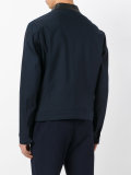 contrast collar zip jacket 