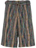 striped bermuda shorts