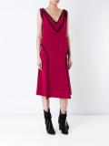 velvet trimmings dress