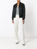 side stripe drawstring track pants 