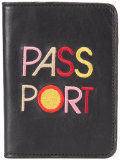 embroidered passport case