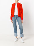 leather bomber jacket